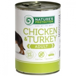NATURE'S PROTECTION ADULT KURCZAK & INDYK 400 G